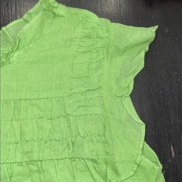 roolee light weight cotton green dress. size small. NEW with tags. - Picture 7 of 8